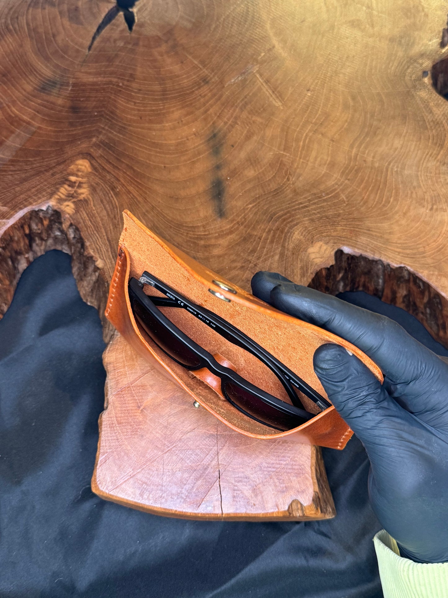 Étui à lunette fait main en cuir