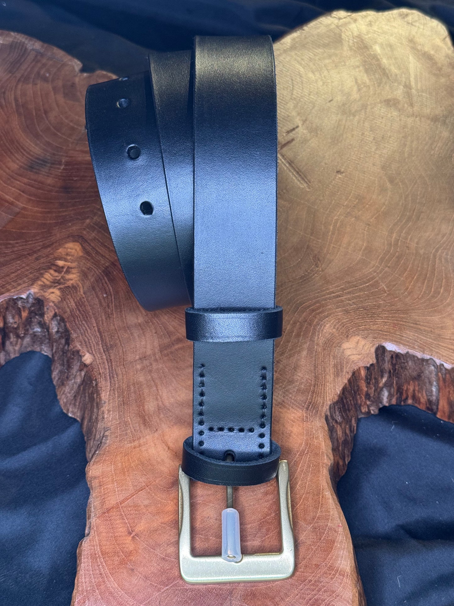 Ceinture homme fait main boucle en laiton