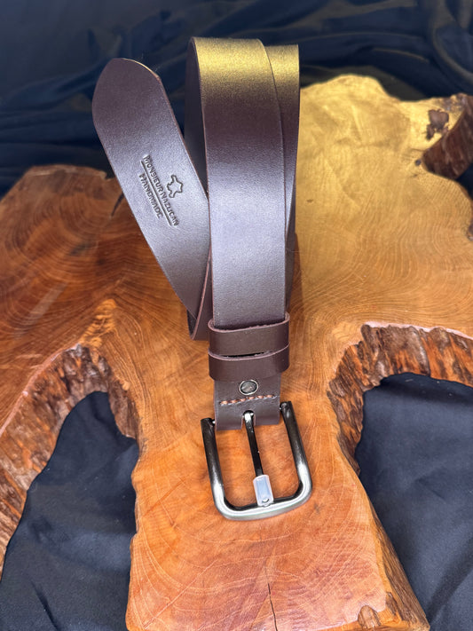Ceinture homme marron foncé