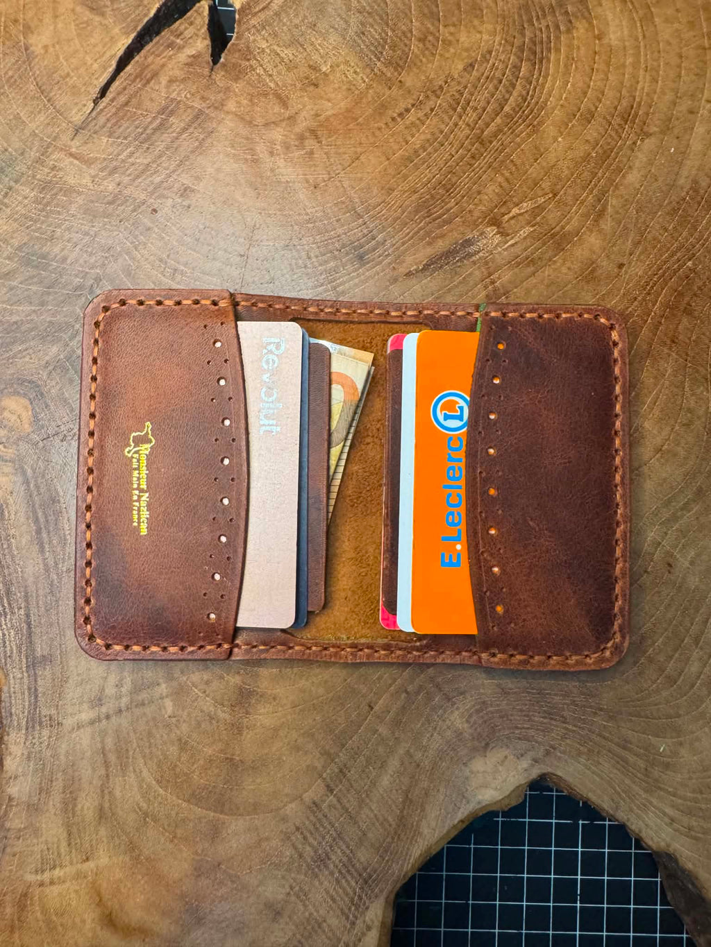 Porte-carte pliable style ethnique