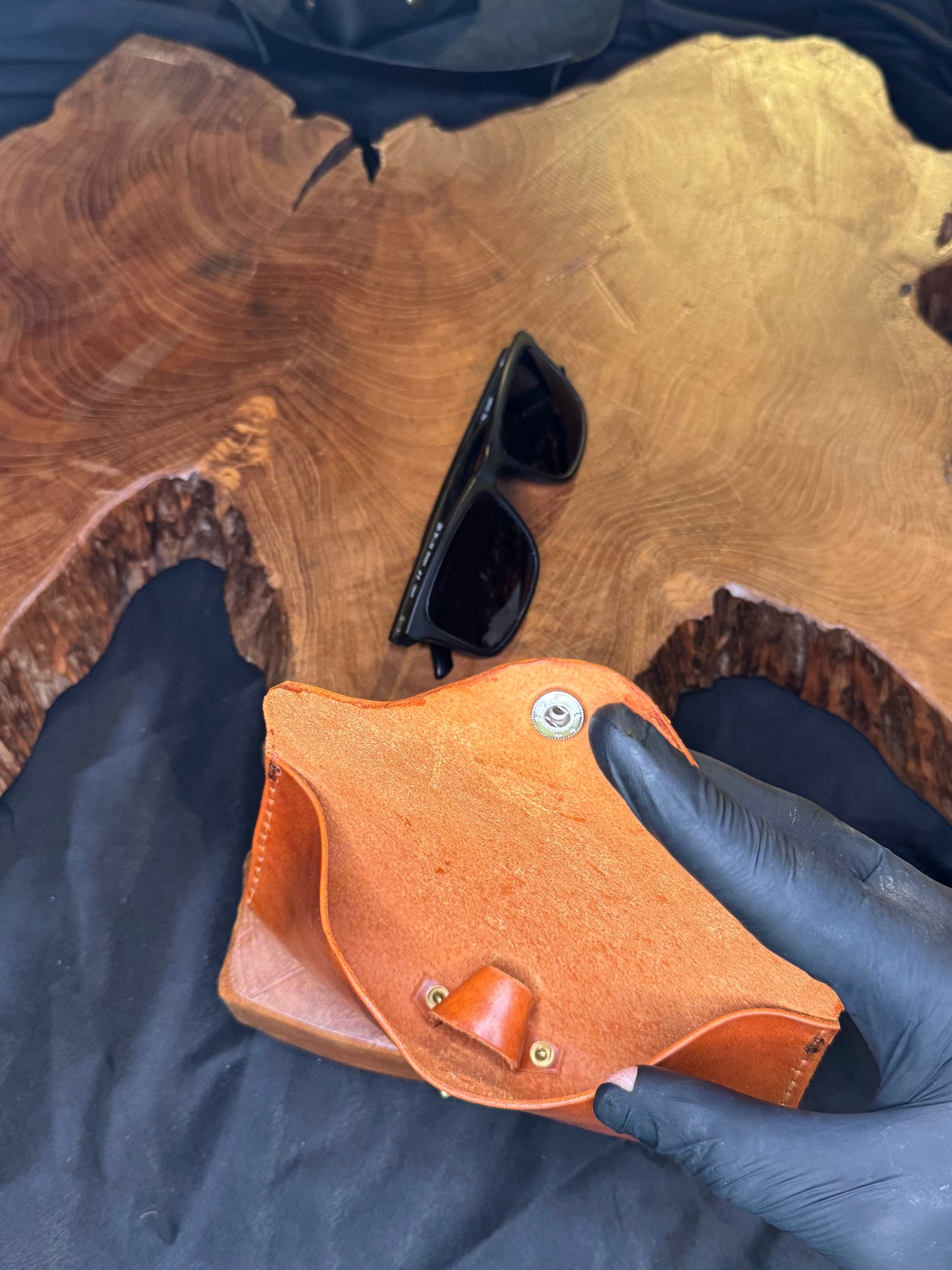 Étui à lunette fait main en cuir