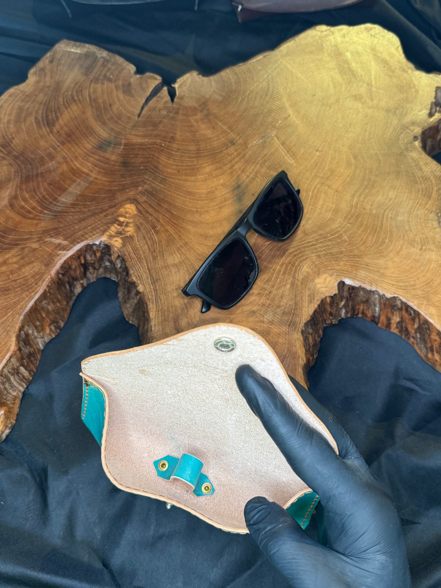 Étui à lunette fait main en cuir