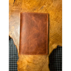 Handmade customizable leather passport holder