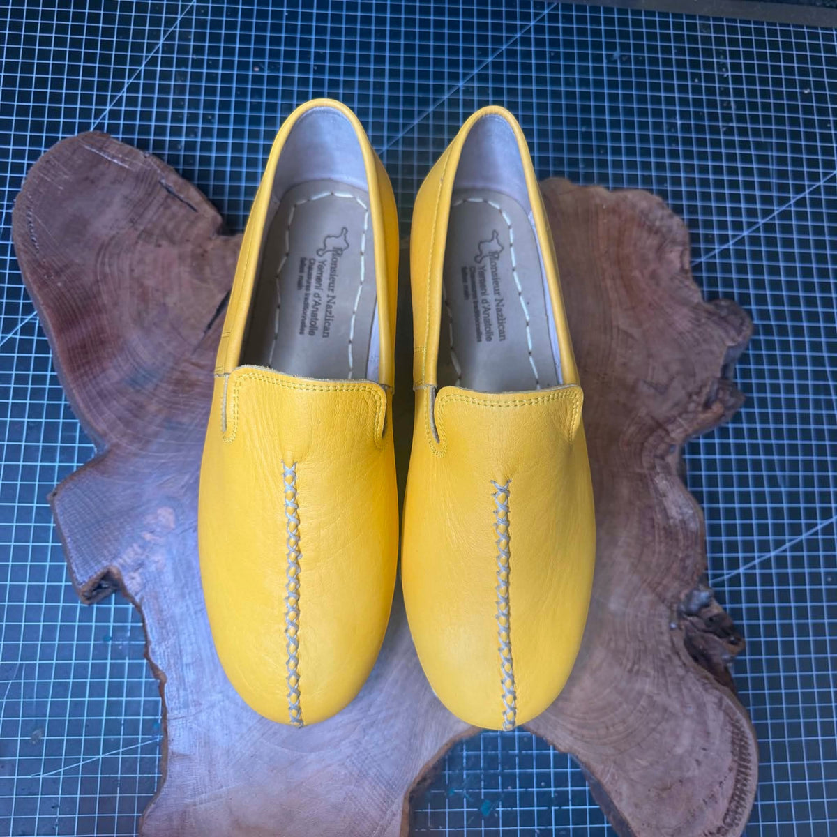 Yemeni d'Anatolie Jaune – Chaussures traditionnelles turques faites main