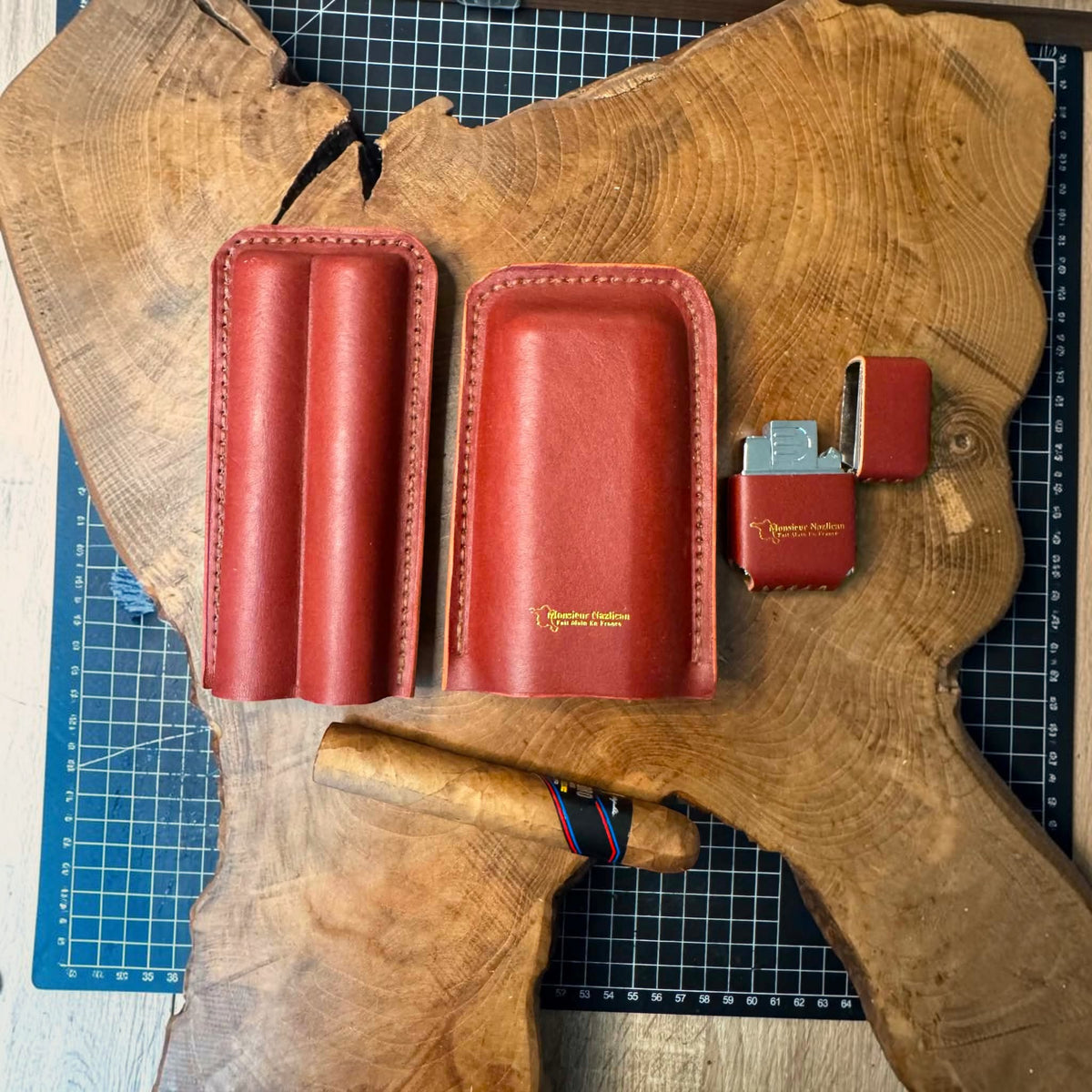 Handmade cigar cases