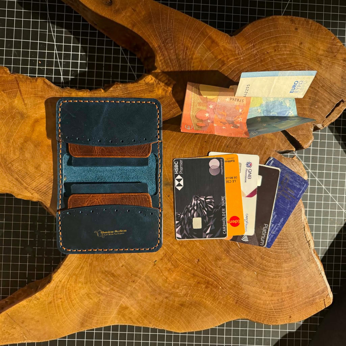 Porte-carte pliable style ethnique