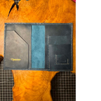 Handmade customizable leather passport holder