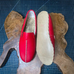 Yemeni d'Anatolie Rouge – Chaussures traditionnelles turques faites main
