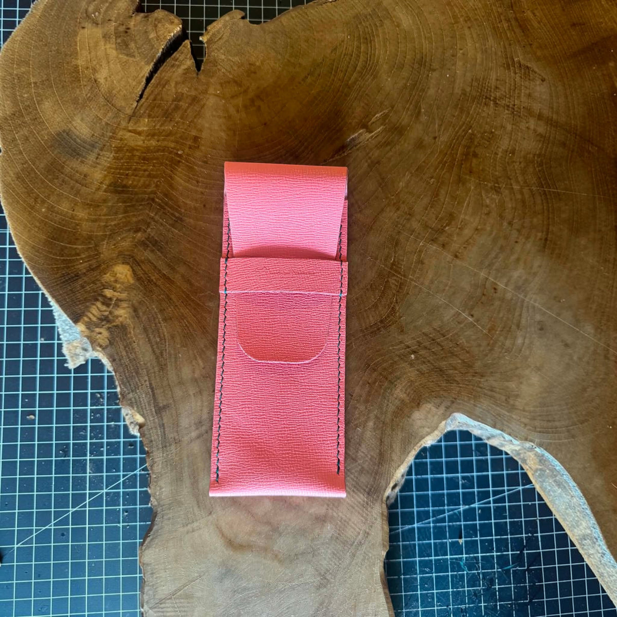 Porte-stylos en cuir fait main