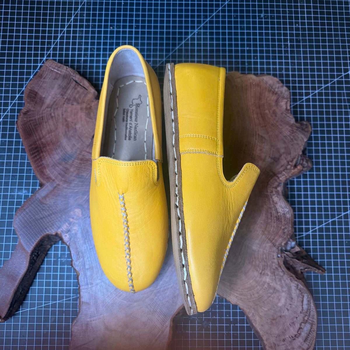 Yemeni d'Anatolie Jaune – Chaussures traditionnelles turques faites main