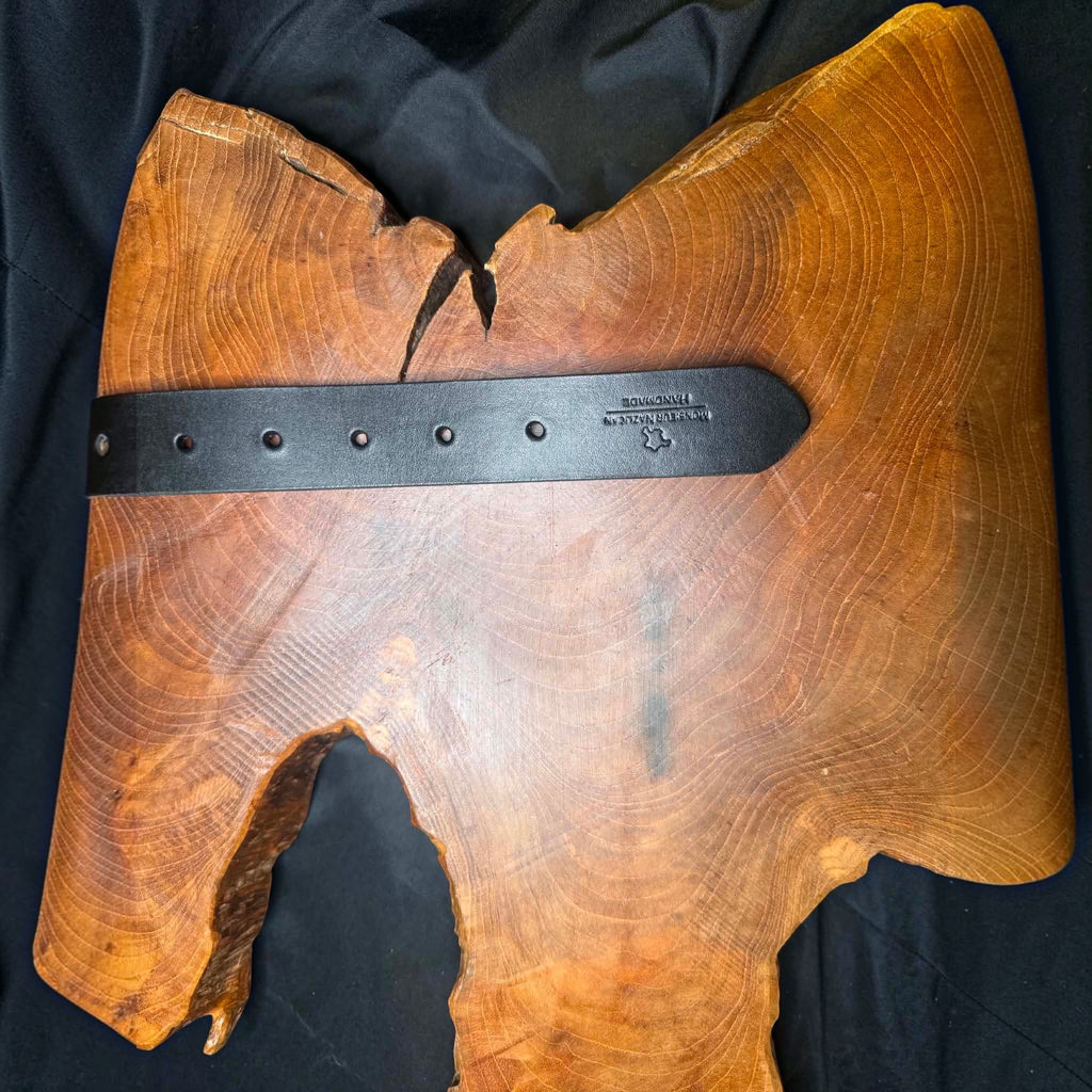 Ceinture Homme en cuir fait main, boucle laiton