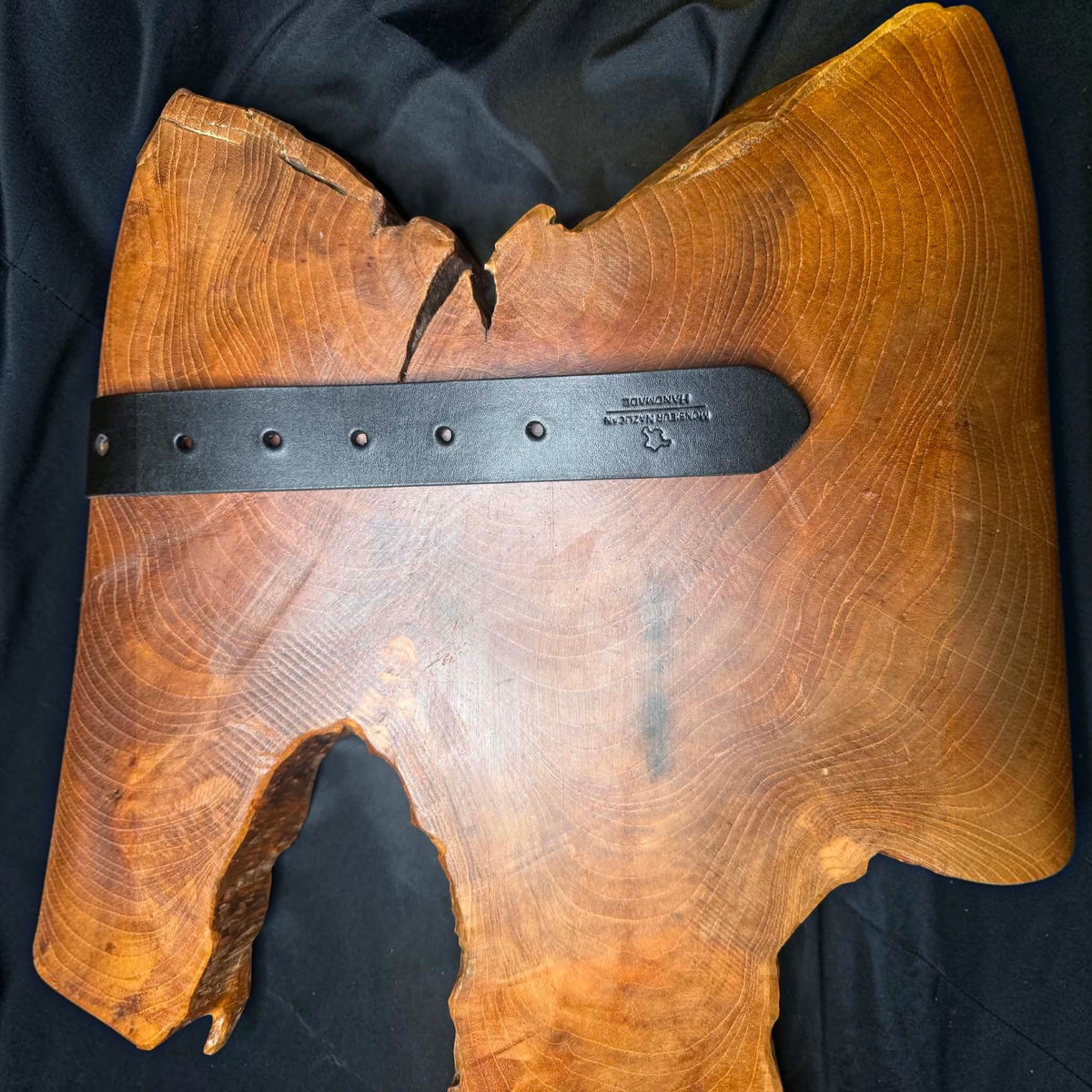 Ceinture Homme en cuir fait main, boucle laiton