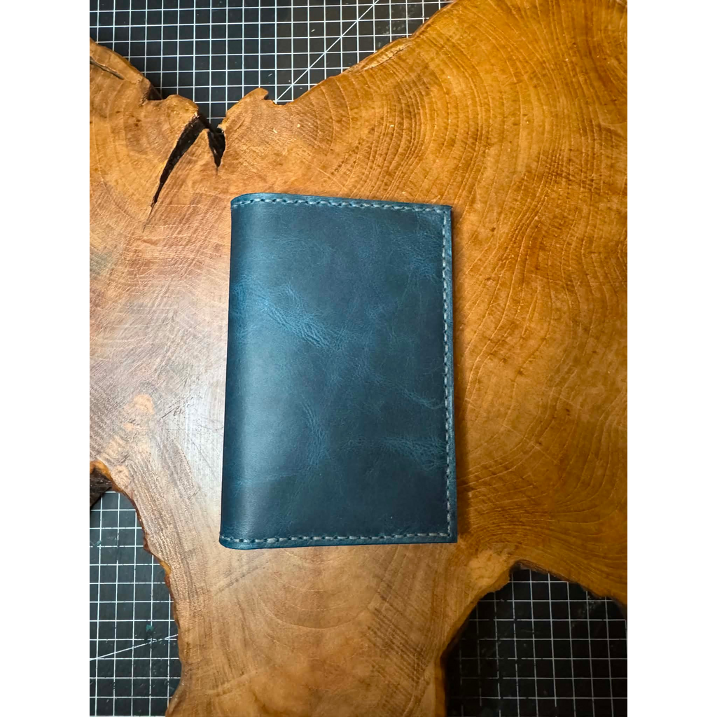 Handmade customizable leather passport holder