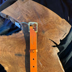 Ceinture Camel en cuir fait main pour Femme