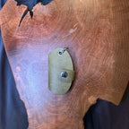 Handmade closed leather keychain