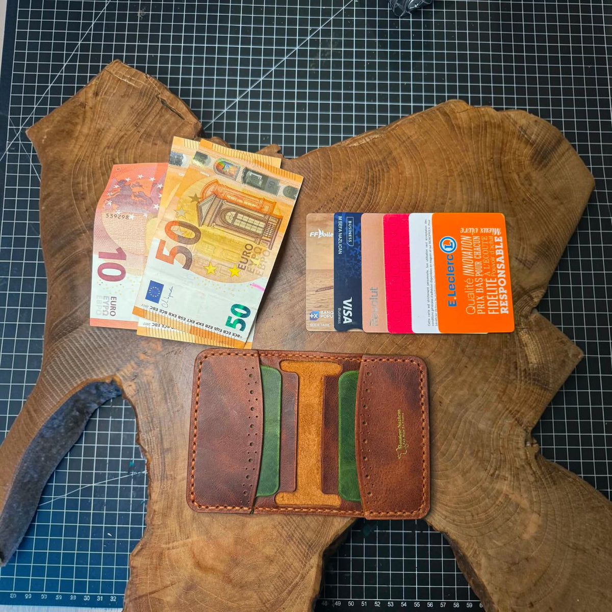 Porte-carte pliable style ethnique