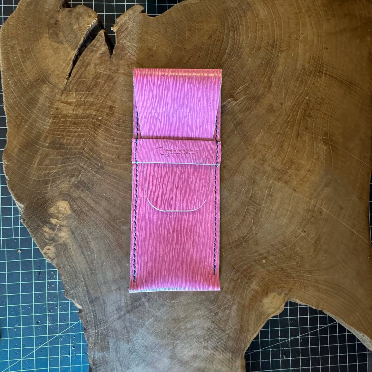 Porte-stylos en cuir fait main