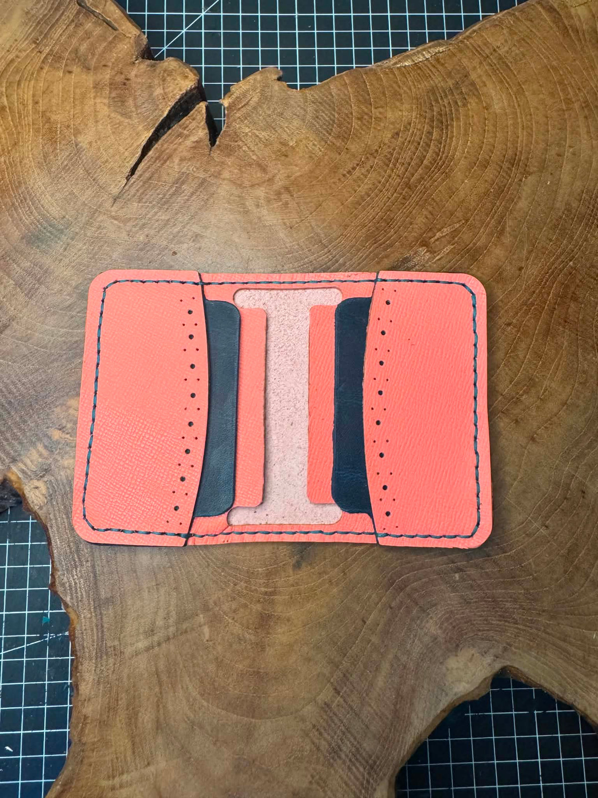 Porte-carte pliable style ethnique
